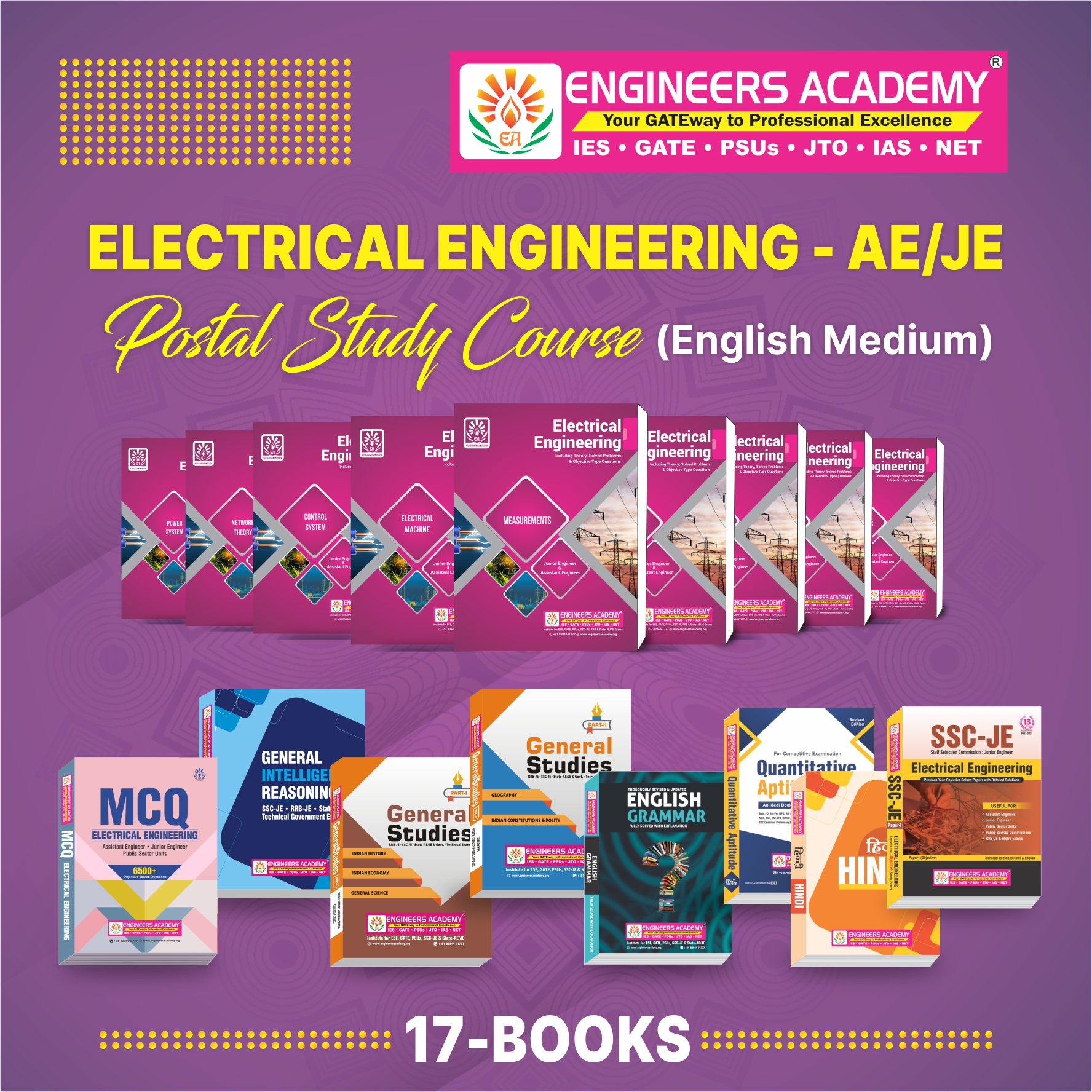 Buy Electrical Engineering AE/JE Postal Study Course English Medium ...